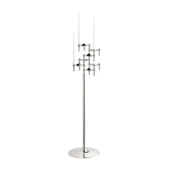 STOFF Nagel floor candle sticks 70 cm, Chrome
