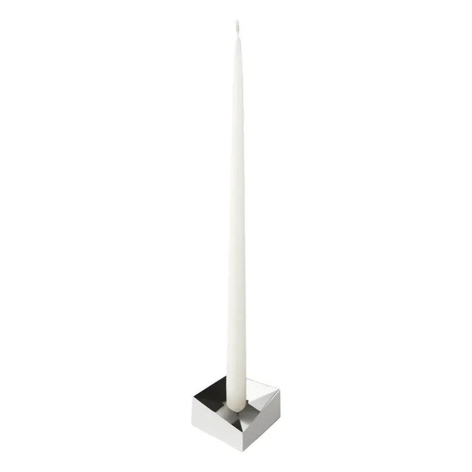 STOFF Nagel reflect candle holder small 2.7 cm, Chrome