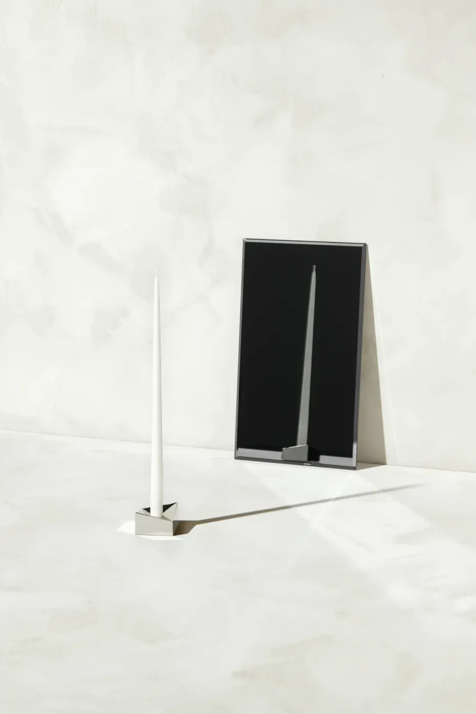 STOFF Nagel reflect candle holder small 2.7 cm, Chrome
