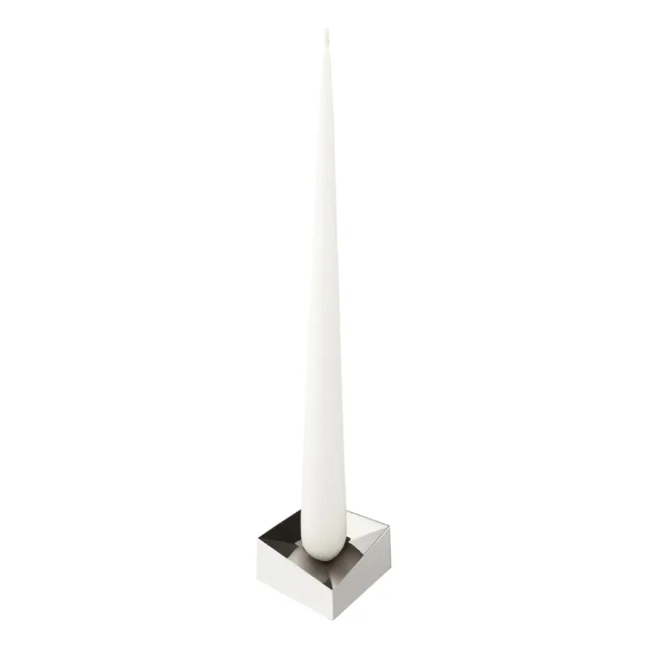 STOFF Nagel reflect candle holder large 3.2 cm, Chrome