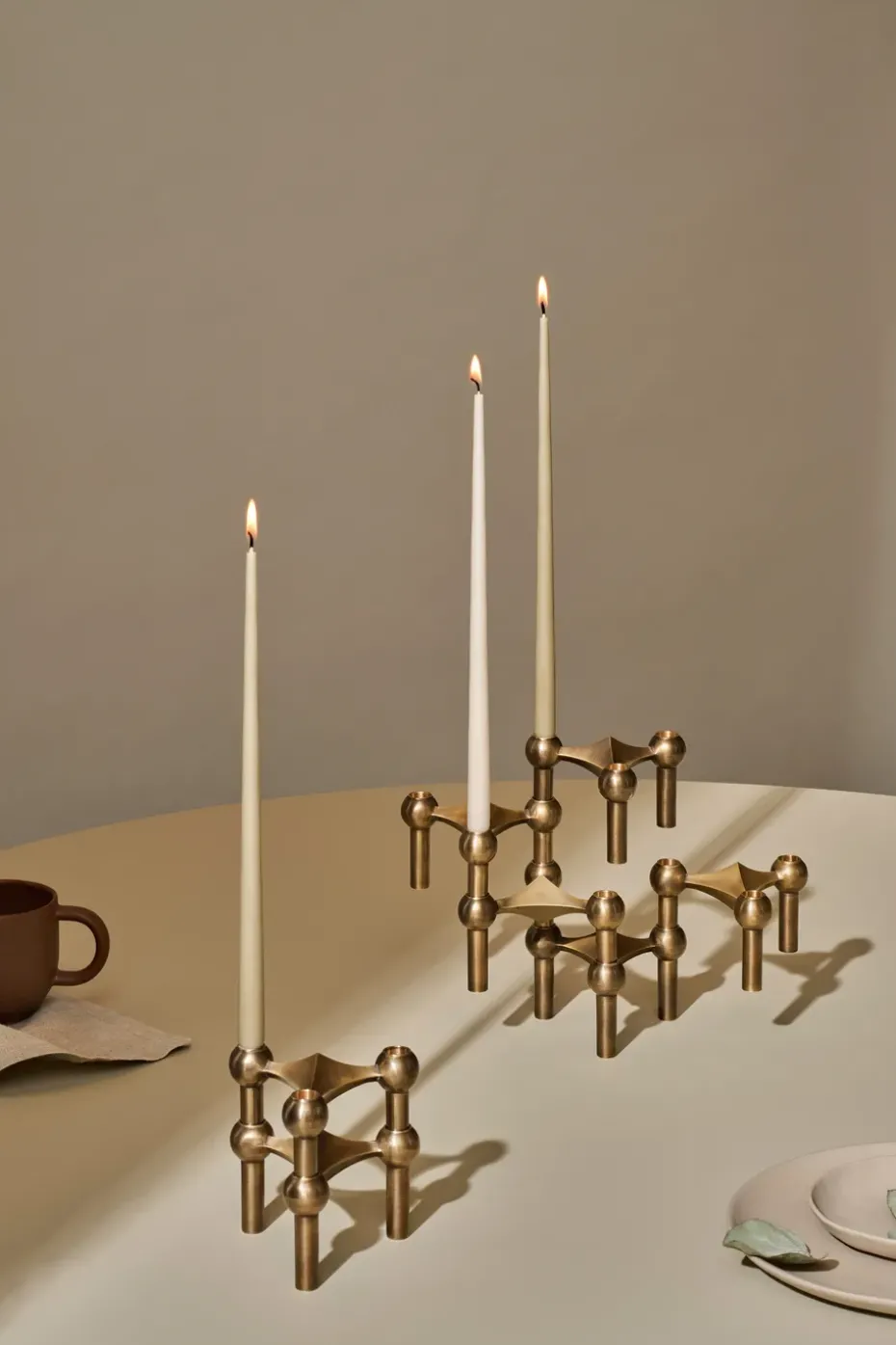 STOFF tapered candle by ester & erik 6-pack, Artichoke