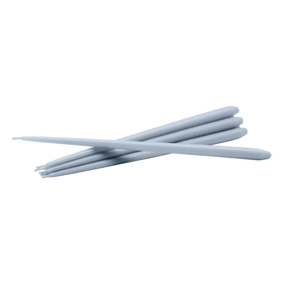 STOFF tapered candle by ester & erik 6-pack, Sky blue