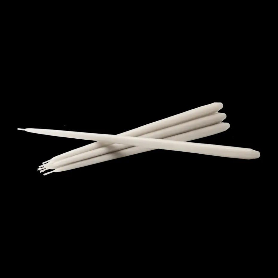 STOFF tapered candle by ester & erik 6-pack, sand