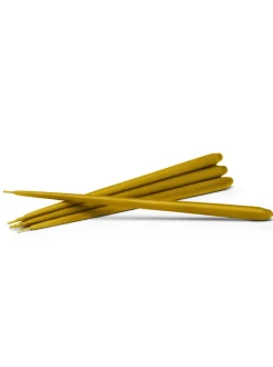 STOFF tapered candle by ester & erik 6-pack, Mustard
