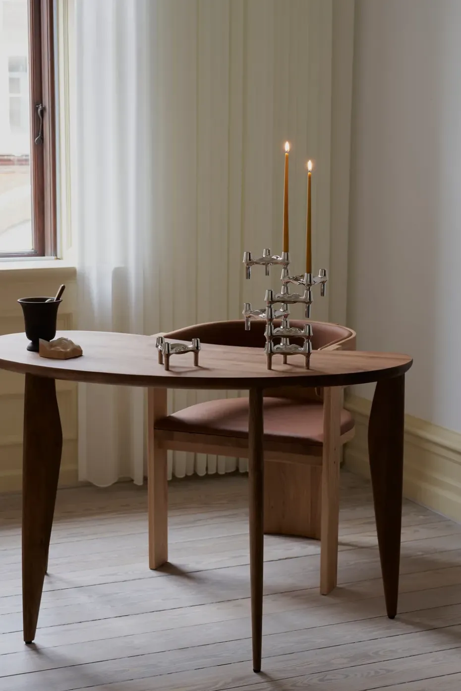 STOFF tapered candle by ester & erik 6-pack, Mustard