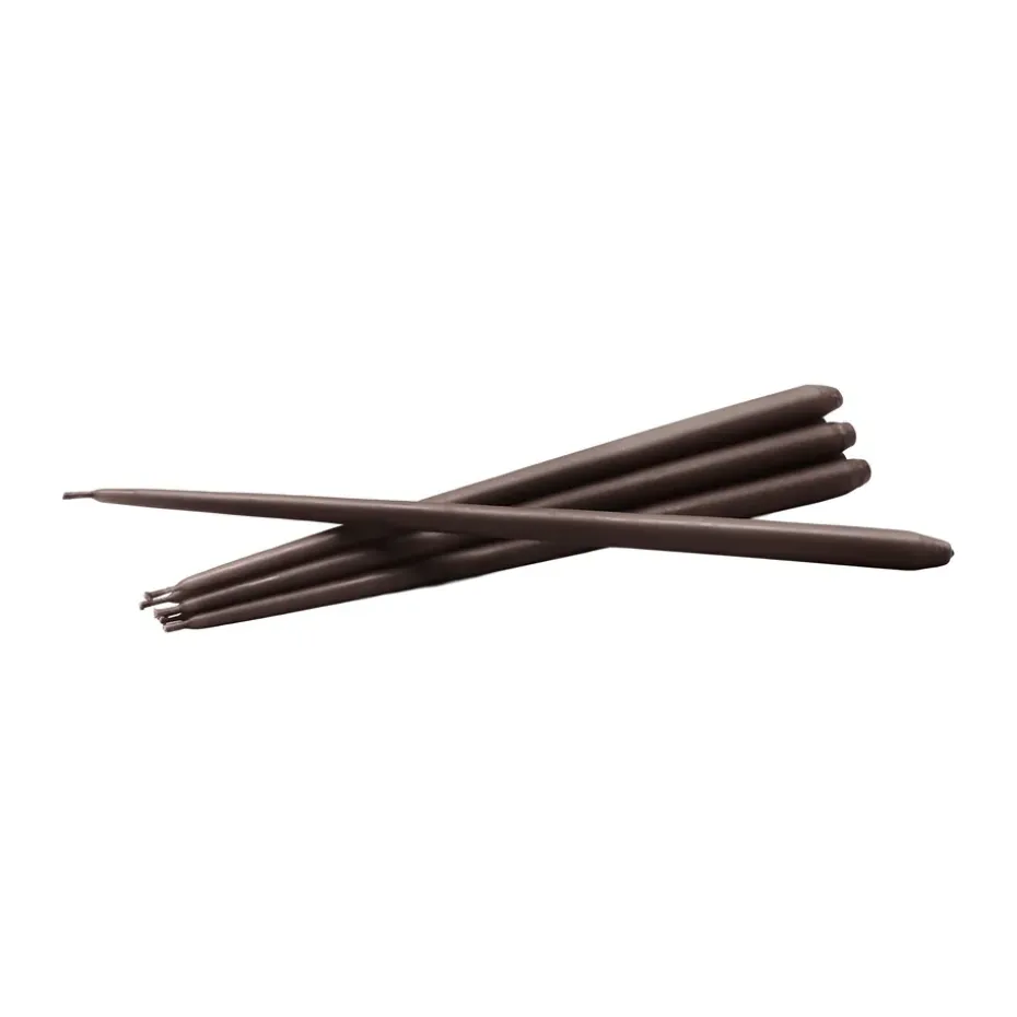 STOFF tapered candle by ester & erik 6-pack, Espresso