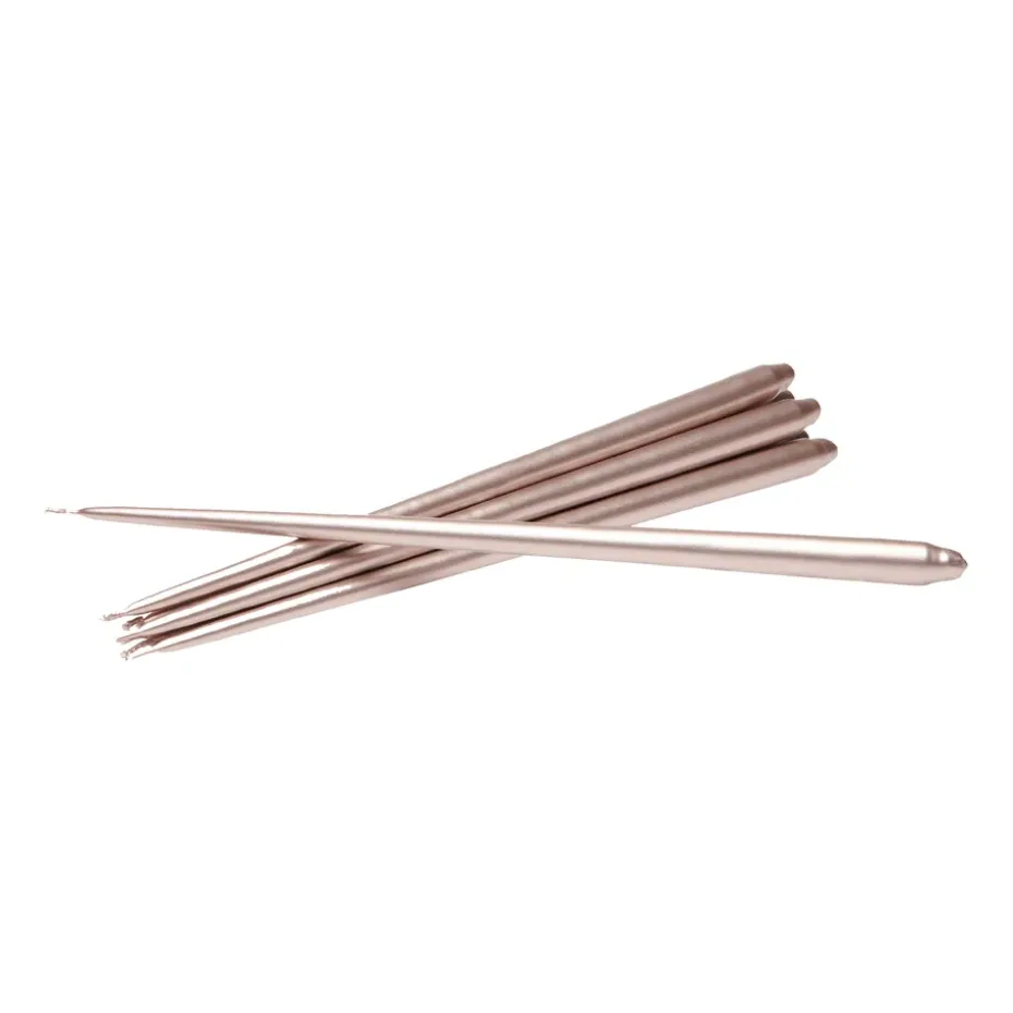 STOFF tapered candle by ester & erik 6-pack, Champagne