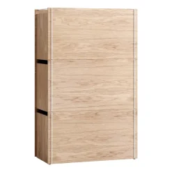 Storage box oak 33x60 cm, Wood. white