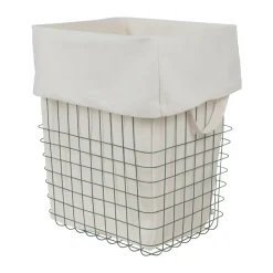 Store-it storage basket with cotton bag large, Thyme green