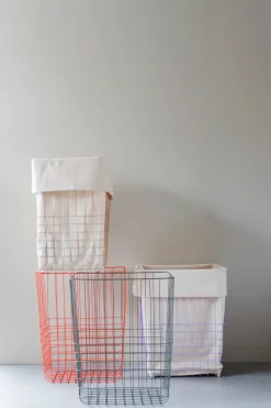 Store-it storage basket with cotton bag large, Sand