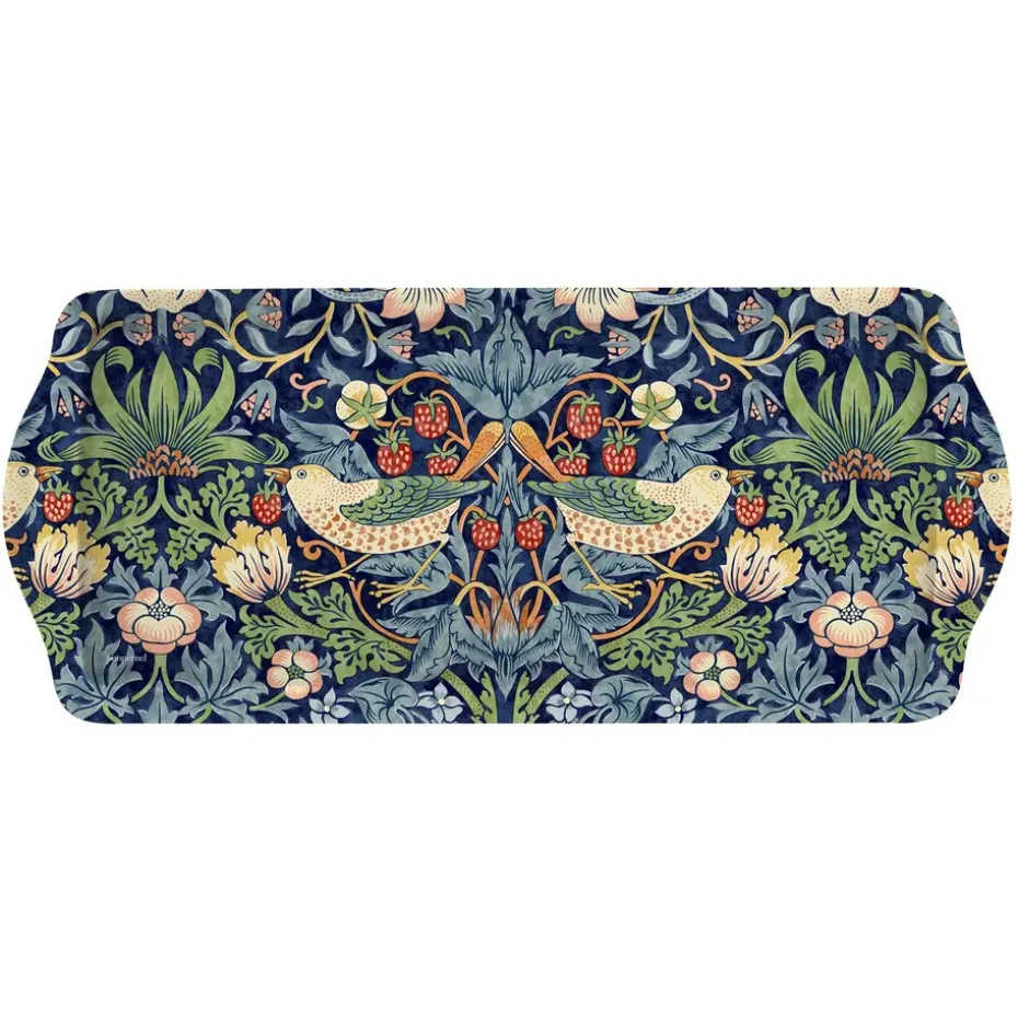 Strawberry Thief sandwich tray, Blue