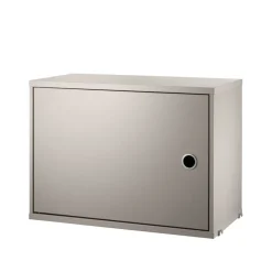 String cabinet with door, Beige, 58x30 cm