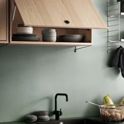 String cabinet with flip door, Beige, 78x30 cm