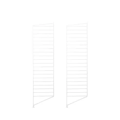 String floor panels, White, 115x30 cm, 2-pack