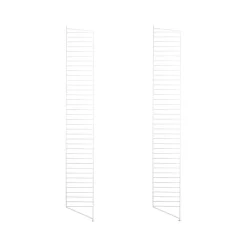 String floor panels, White, 200x30 cm, 2-pack