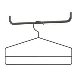 String hangers 4-pack, Dark grey