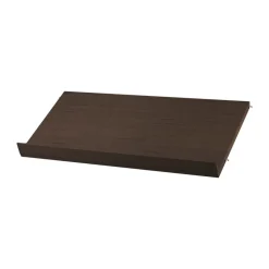 String magazine shelf wood, Dark oak, 78x30 cm