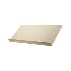 String magazine shelf wood, Ash veneer, 78x30 cm