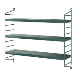String Pocket wall shelf, Tegnér green