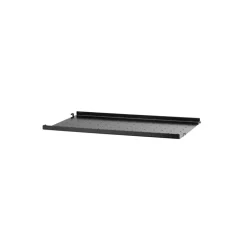 String shelf metal, Black, 58x30 cm, low edge