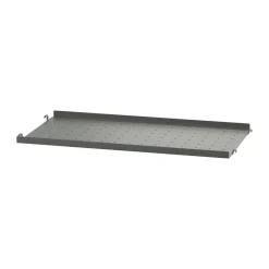 String shelf metal, Dark grey, 58x20 cm, low edge