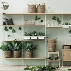 String shelf, Oak, 78x30 cm, 3-pack