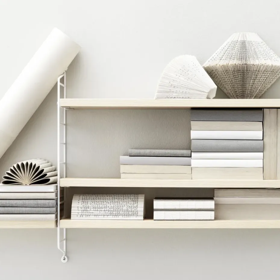String shelf Pocket ash-white, ash-white