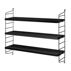 String shelf Pocket black stained ash, black stained ash