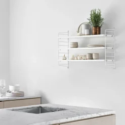 String Shelf Pocket white, white