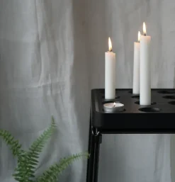 Stumpastaken candle holder black, large