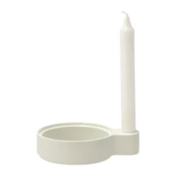 Styles candle holder 3.6x16 cm, Offwhite aluminum