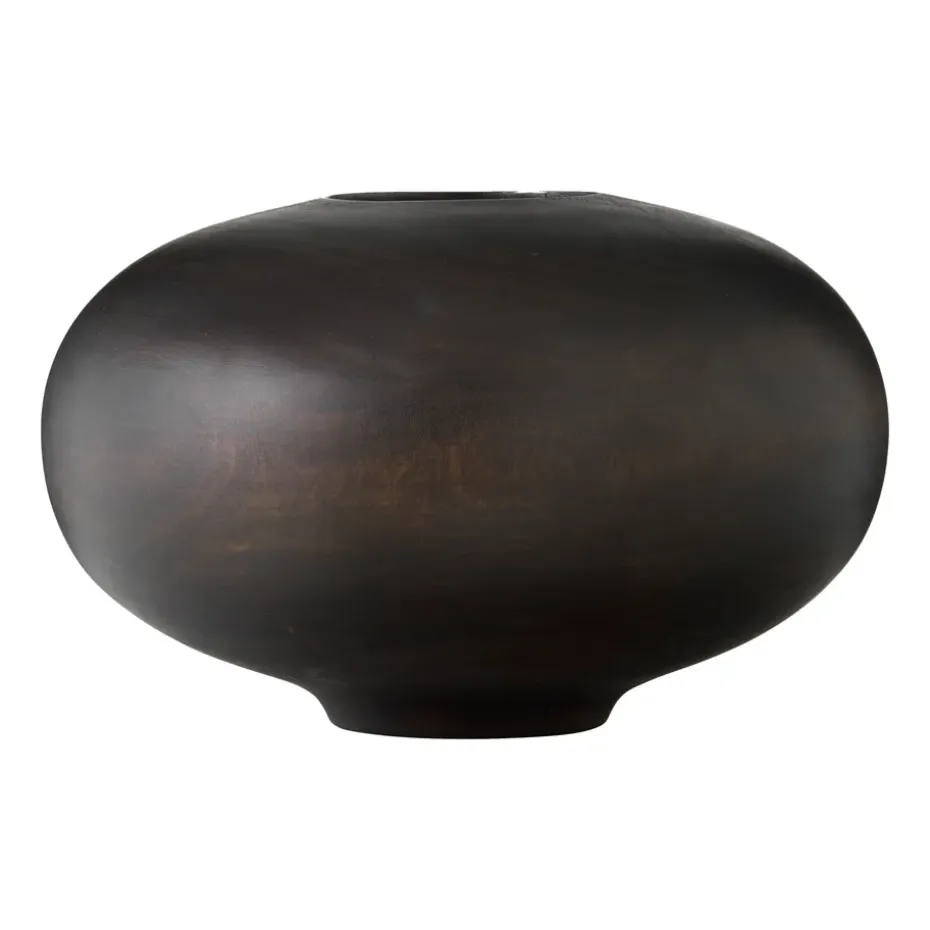 Surround vase 17.5 cm, Mango wood