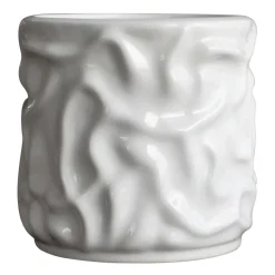 Swoon flower pot Ø15 cm, Shiny white
