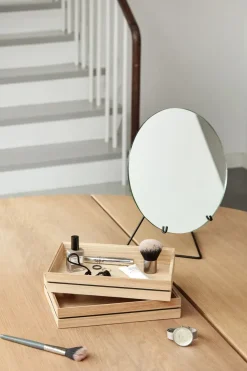 Table mirror Ø20 cm, Black