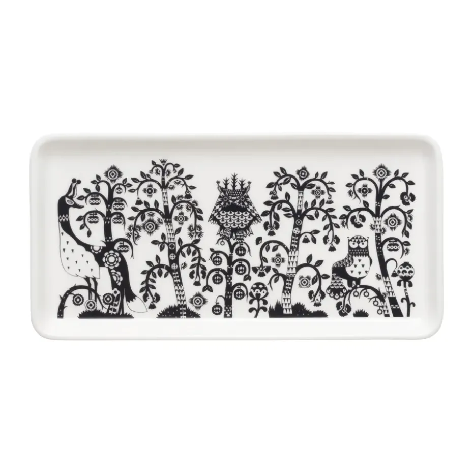 Taika plate 12x24 cm, Black