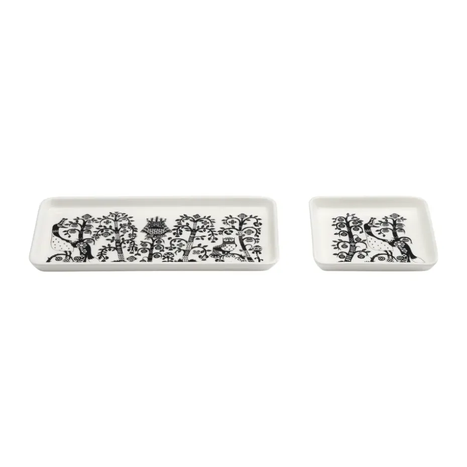 Taika plate 12x24 cm, Black