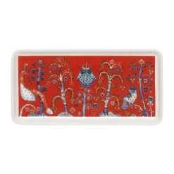 Taika plate 12x24 cm, Red