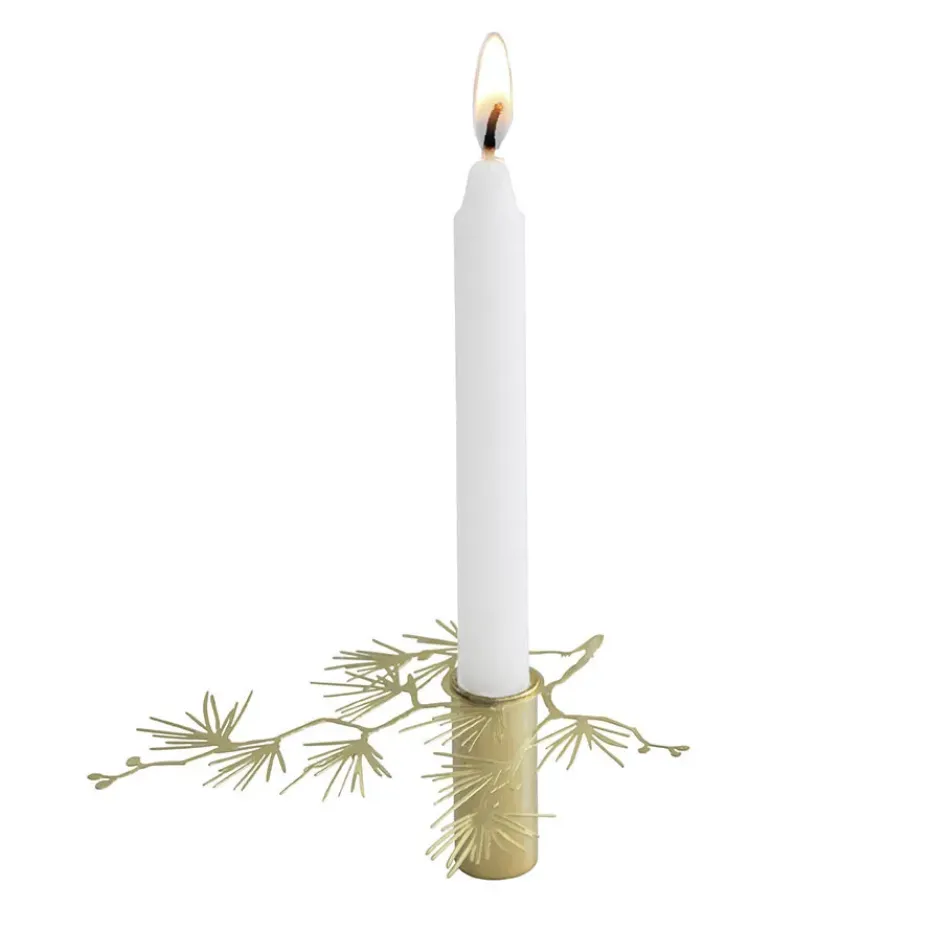 Tall candle small, Gold