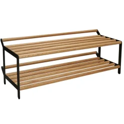 Tamburin shoe shelf 60 cm, oak-black