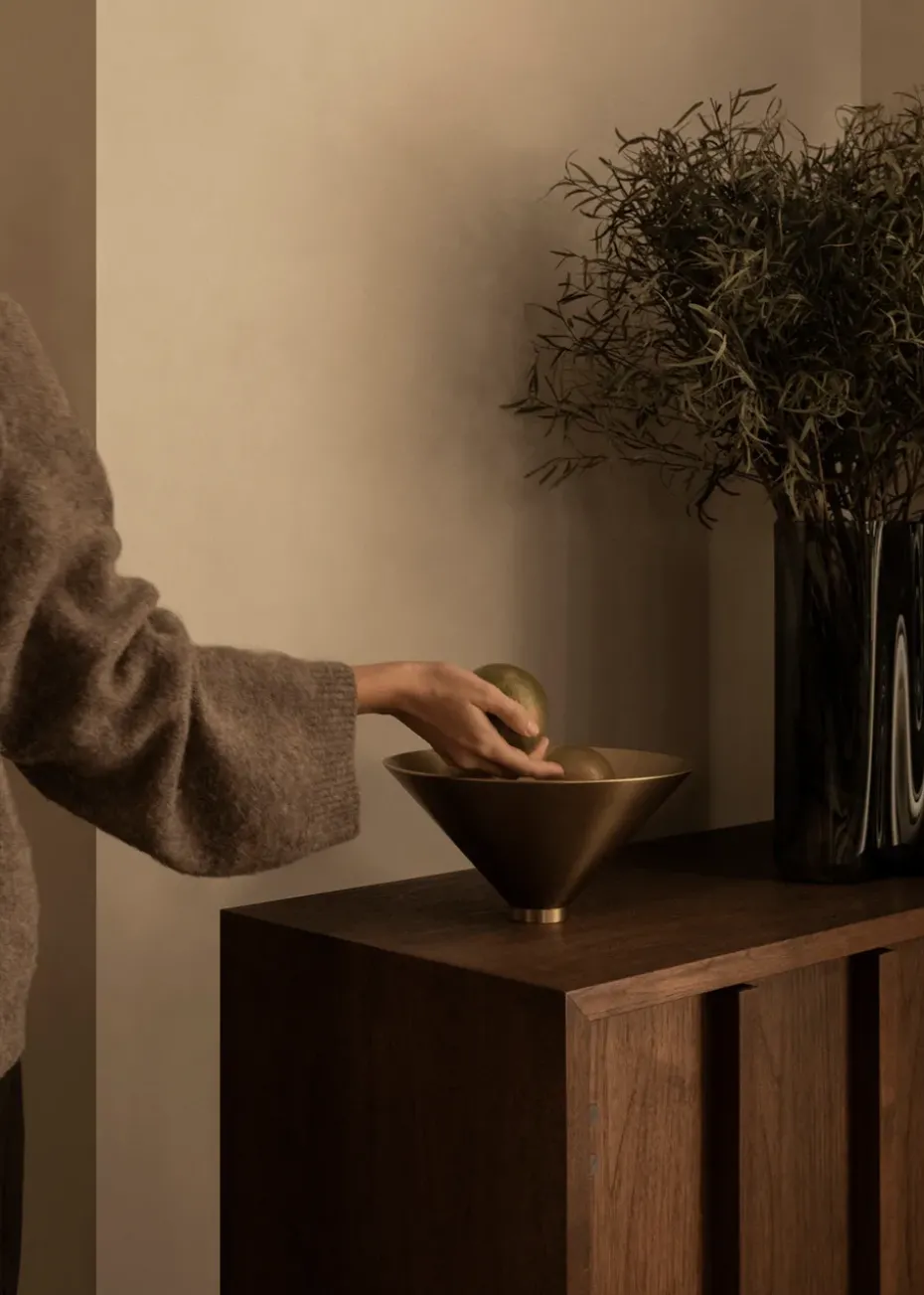 Taper bowl Ø26 cm, Brass