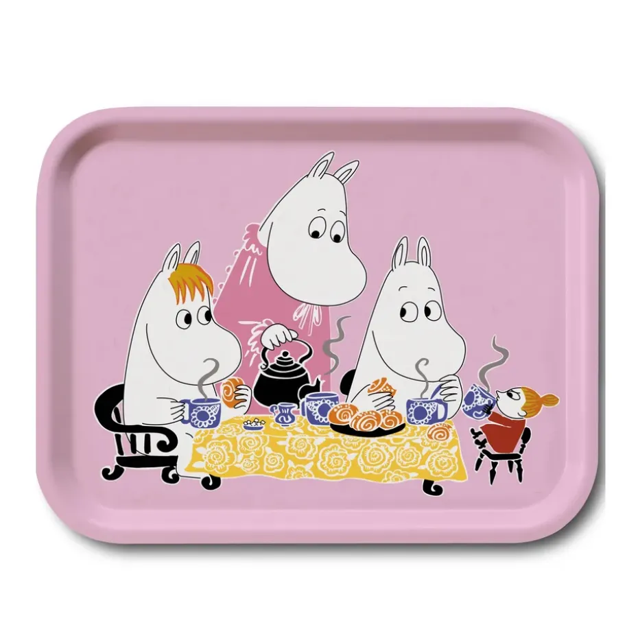 Teaparty Moomin tray, pink