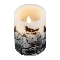 Teemu Järvi x Muurla LED candle Ø7.5x10 cm, Winter Capercaillie
