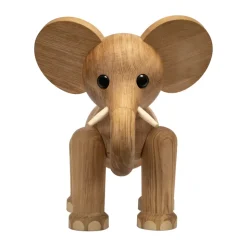 Tembo elephant decoration 41 cm, Oak