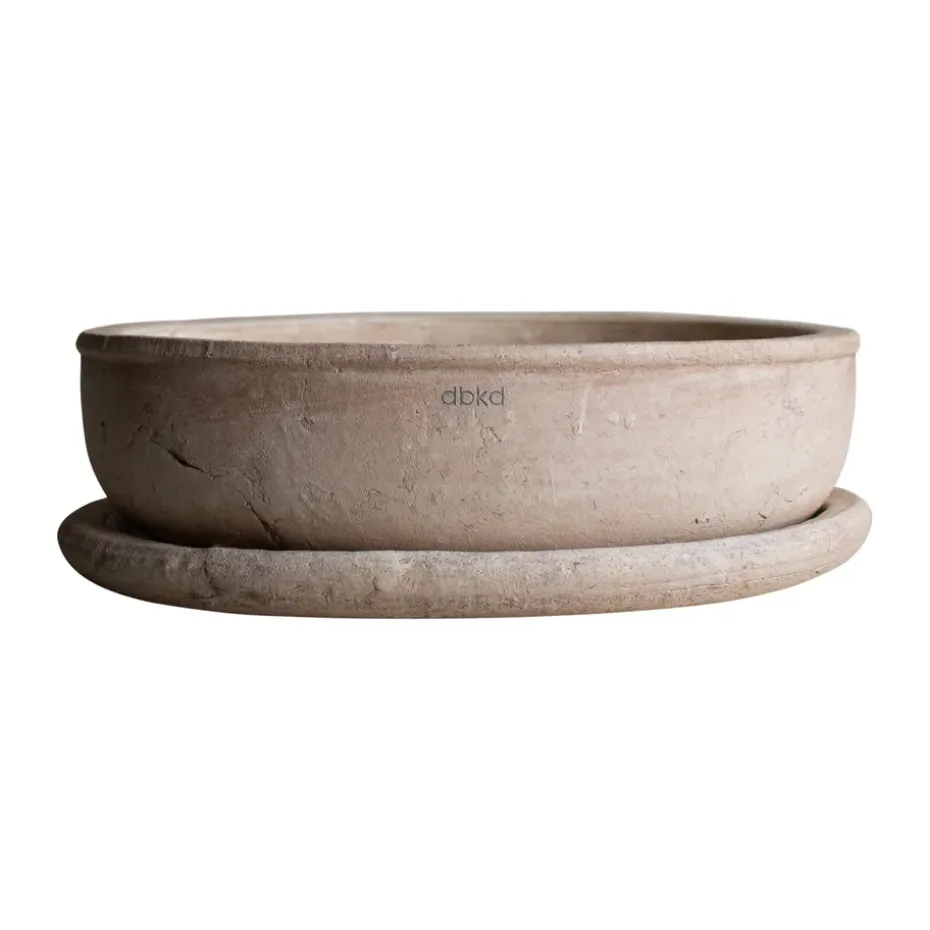 Terra bowl planter, Sand, Ø30x10.5 cm