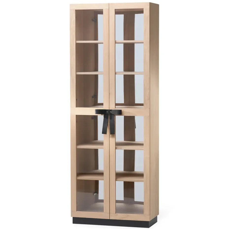 The Bow display cabinet, White oiled oak