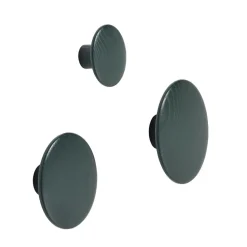 The Dots clothes hook dark green, Small