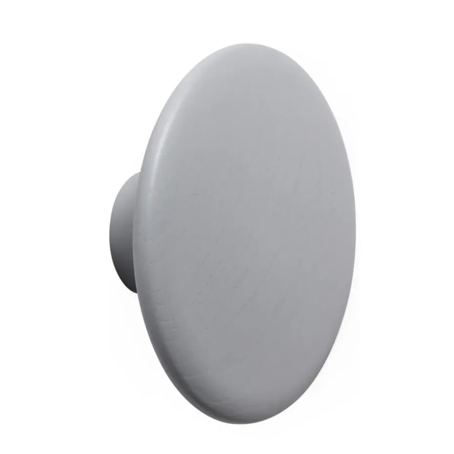 The Dots clothes hook grey, Ø17 cm