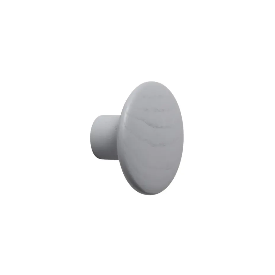The Dots clothes hook grey, Ø9 cm