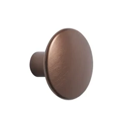 The Dots clothes hook metal 3.9 cm, Umber