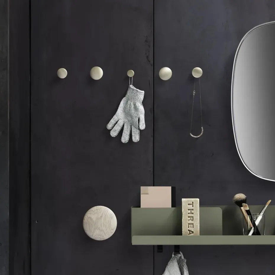 The Dots clothes hook metal 5 pack, Brass